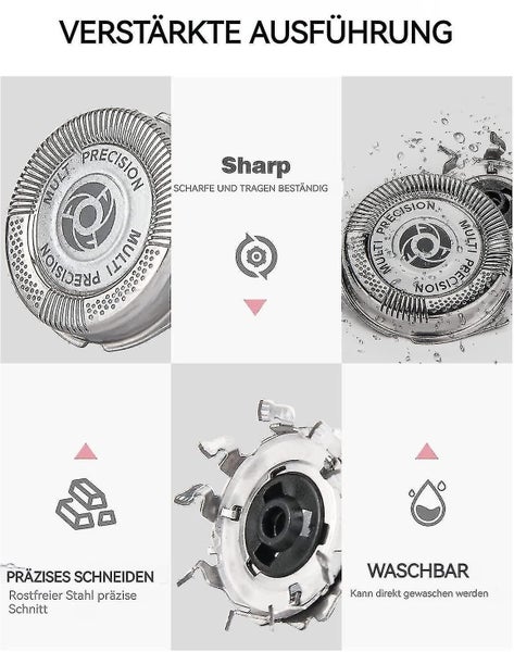 Shaving Head For Philips Series 5000, Shaving Head Sh50 Replacement Heads 6 Pcs Carousel 3
