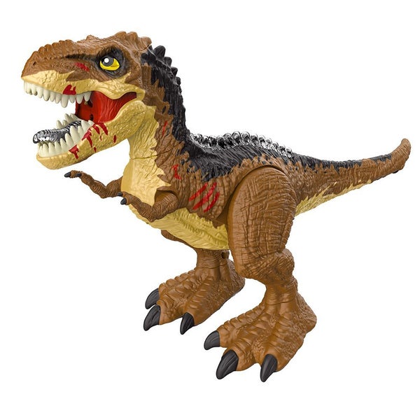 Toy Remote Control T Rex Dinosaur Light Up Realistic Tyrannosaurus-Dark brown Carousel 2