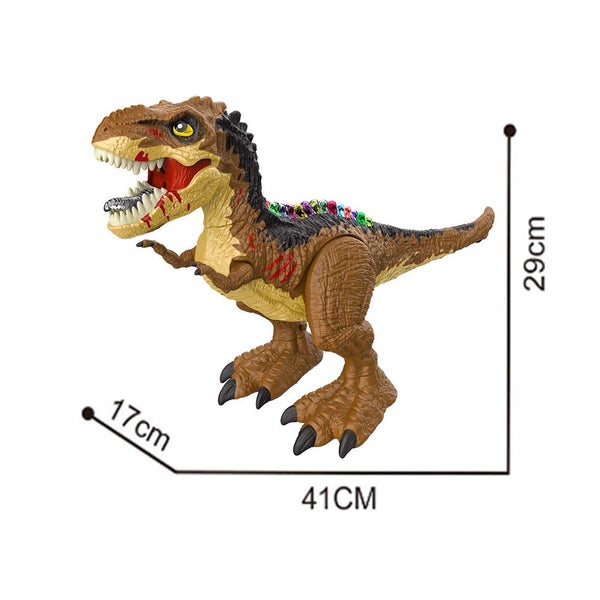 Toy Remote Control T Rex Dinosaur Light Up Realistic Tyrannosaurus-Dark brown Carousel 3