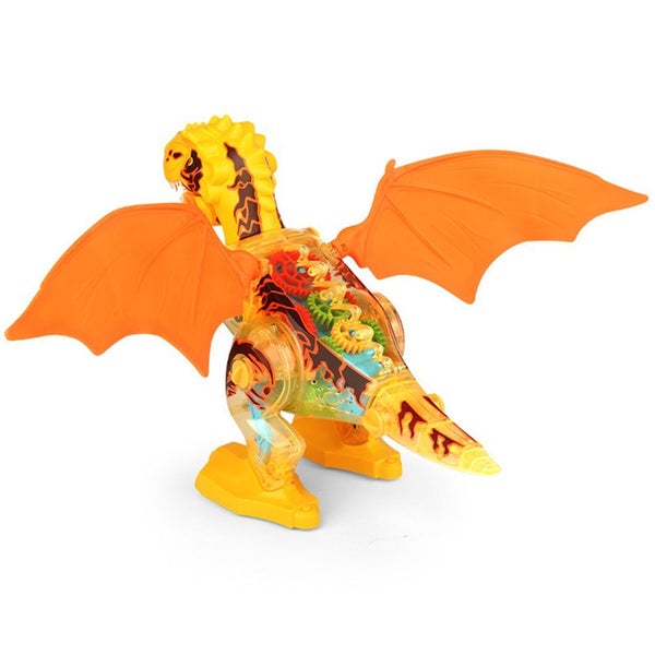 Toy Dinosaur Toys Kid Electronic Walking Dinosaur With Spray And Lighting-Yellow Carousel 2