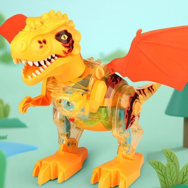 Toy Dinosaur Toys Kid Electronic Walking Dinosaur With Spray And Lighting-Yellow Carousel 3