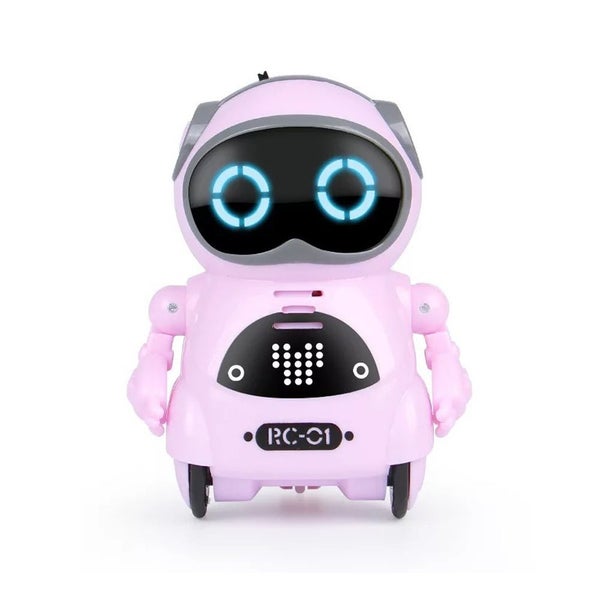 Toy Pocket RC Robot for Kids Talking Interactive Dialogue Singing Dancing-Pink Carousel 1