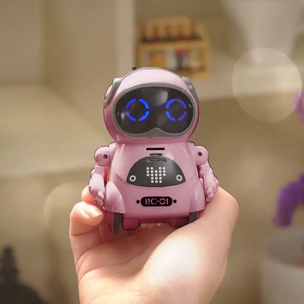 Toy Pocket RC Robot for Kids Talking Interactive Dialogue Singing Dancing-Pink Carousel 2