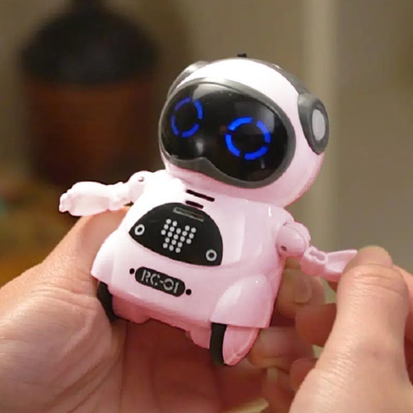 Toy Pocket RC Robot for Kids Talking Interactive Dialogue Singing Dancing-Pink Carousel 3