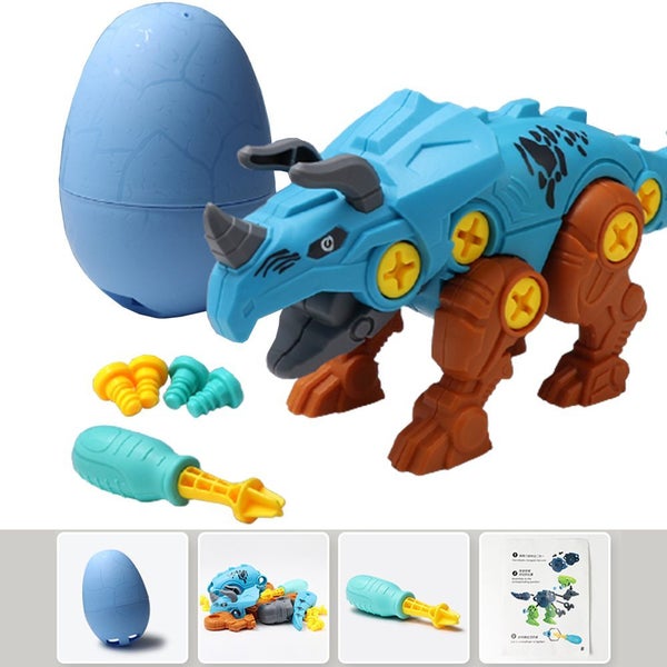 Take Apart Dinosaur Toys Kid Educational Assemble DIY Dinosaur-Triceratops Carousel 2