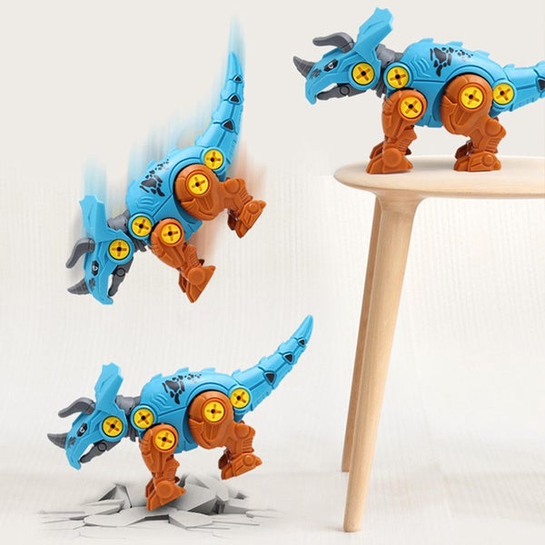 Take Apart Dinosaur Toys Kid Educational Assemble DIY Dinosaur-Triceratops Carousel 3