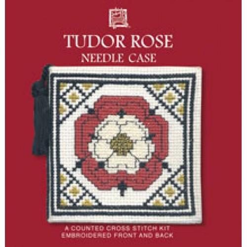 Textile Heritage Cross Stitch Kit Needle Case - Tudor Rose Carousel 1