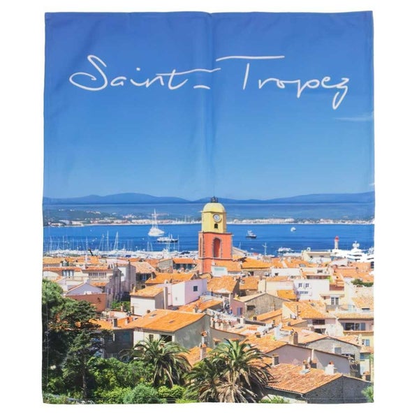 L'Ensoleillade Tea Towel Blue & Terracotta Port St Tropez Carousel 1