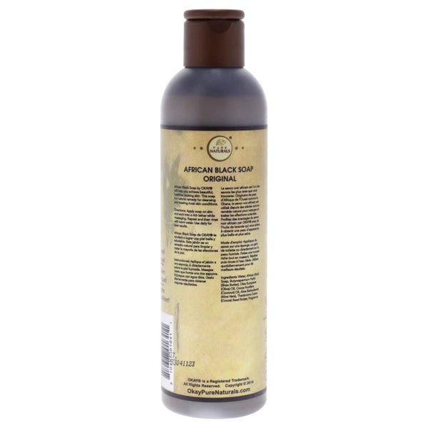 African Black Liquid Soap by Okay for Unisex - 8 oz Soap Carousel 2
