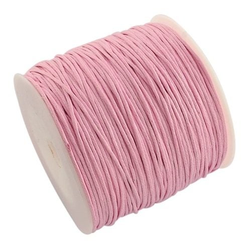 NEW COLOUR Waxed cotton 80 metres x 1mm in soft pink. Carousel 1
