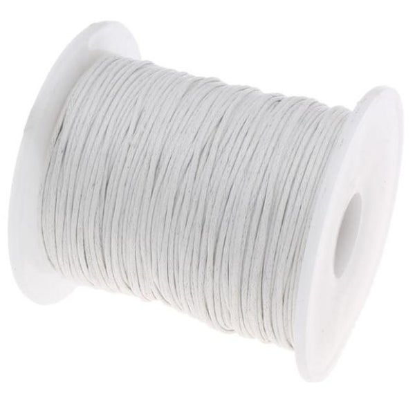 Waxed cotton 80 metres x 1mm thick white wax cord Carousel 1