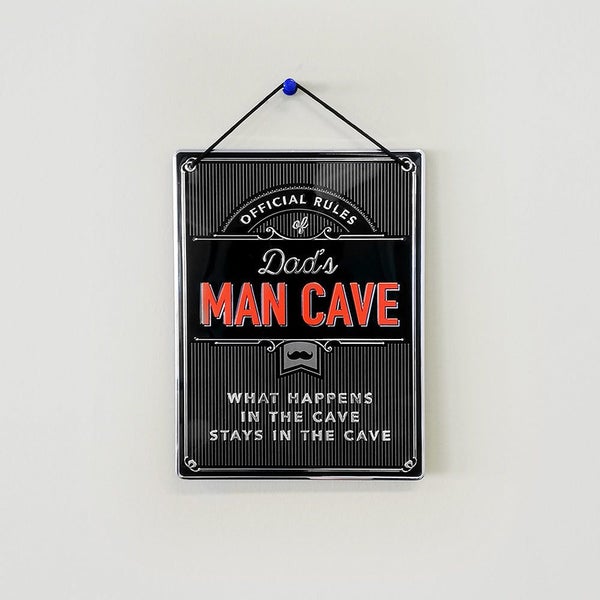 Dad's Man Cave' Metal Man Cave Sign Carousel 1