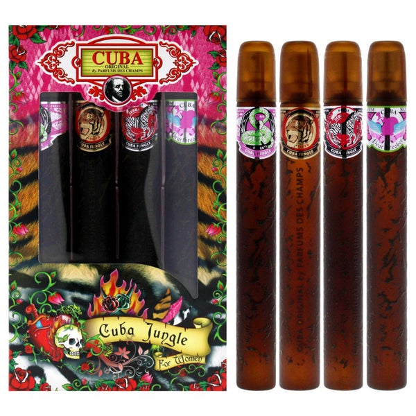 Cuba Jungle by Cuba For Women 4 Pc Gift Set Carousel 1