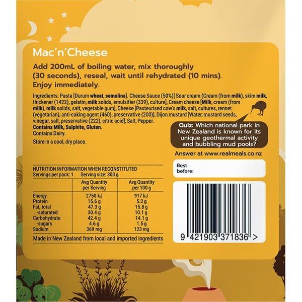 Real Meals Mac 'n' Cheese Youth Meal Carousel 3