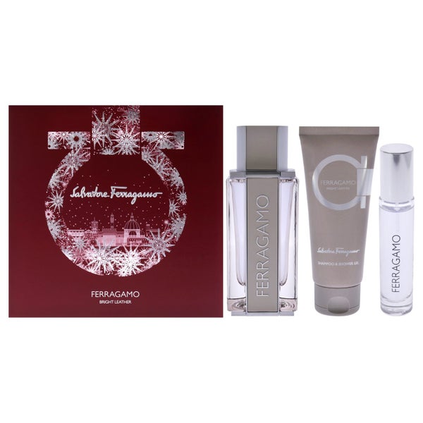 Ferragamo Bright Leather Set by Salvatore Ferragamo Men 3 Pc Gift Set Carousel 1