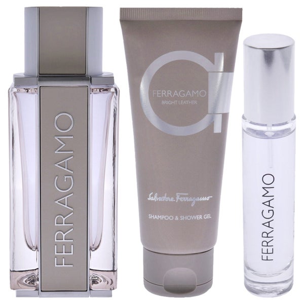 Ferragamo Bright Leather Set by Salvatore Ferragamo Men 3 Pc Gift Set Carousel 2