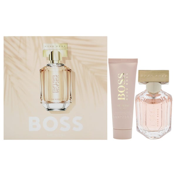 Boss The Scent Hugo Boss Women 2 Pc Gift Set 1.6oz EDP Spray, 2.5oz Body Lotion Carousel 1