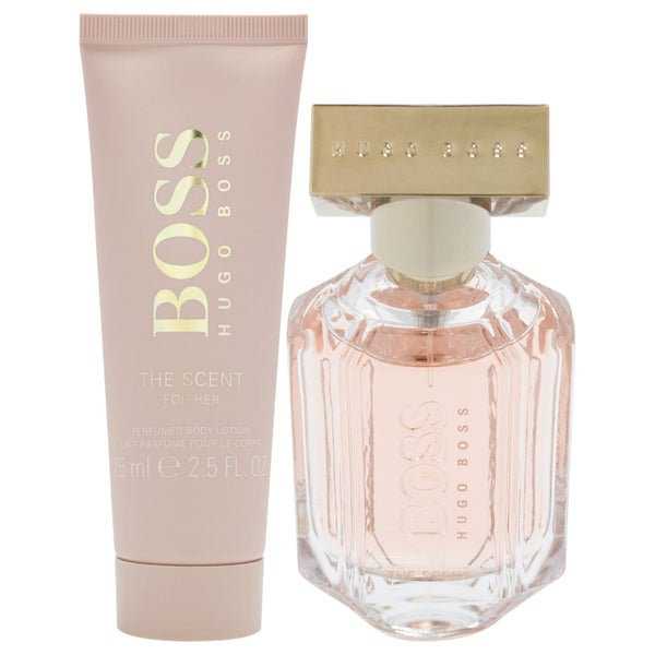 Boss The Scent Hugo Boss Women 2 Pc Gift Set 1.6oz EDP Spray, 2.5oz Body Lotion Carousel 2