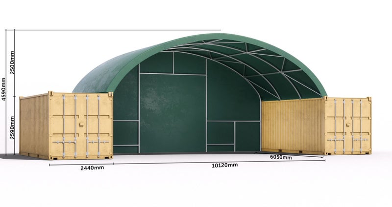 Container Shelter 10m x 20ft - Container Spanz 10yr Warranty Engineer Certified62981390245762111