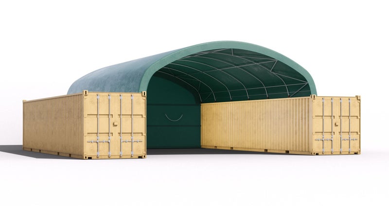 Container Shelter 8m x 40ft - FREE FULL END WALL!62981390193793111