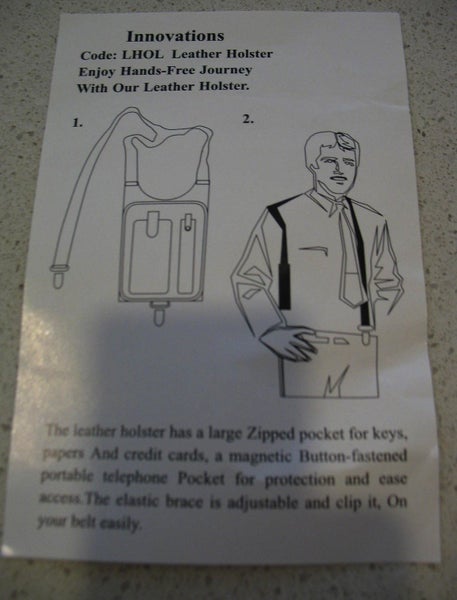 Leather handsfree travel holster Carousel 1
