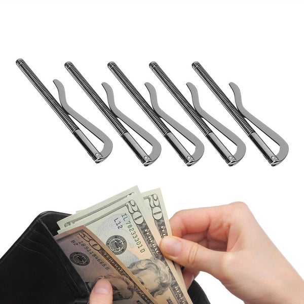 money clip 5Pcs Money Cash Clip Electroplated Steel High Hardness Spring 80mm Carousel 2