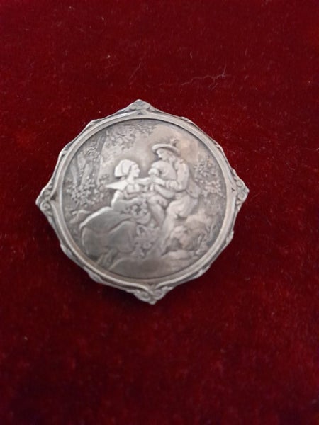 Vintage silverware brooch couple Carousel 1
