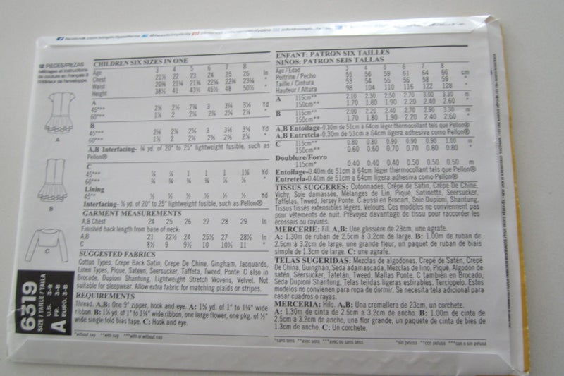 New Look 6319 - 2 dresses & a bolero (jacket) - Sizes 3-8 years Carousel 2