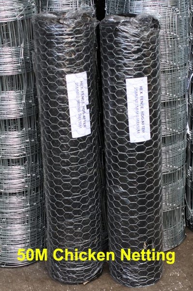50M Hex Chicken Netting 25x1.0x900x50M -- New Carousel 1