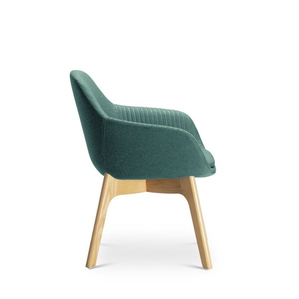 Mobel Ava Chair with Wood Leg Base Carousel 5