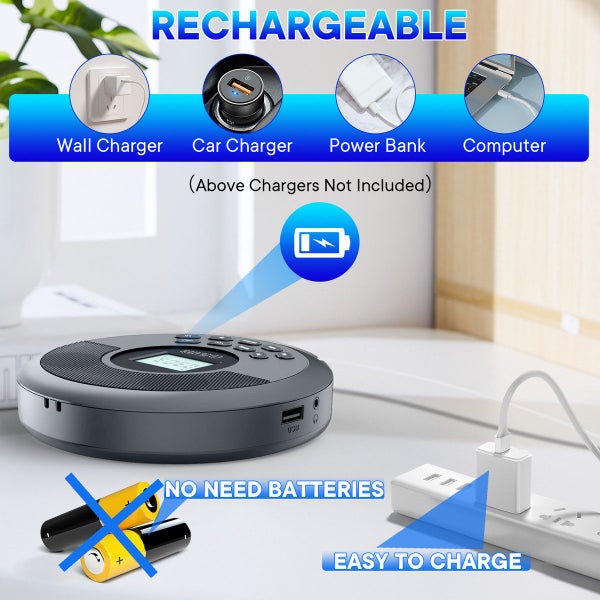 Portable Cd Player Bluetooth Carousel 8