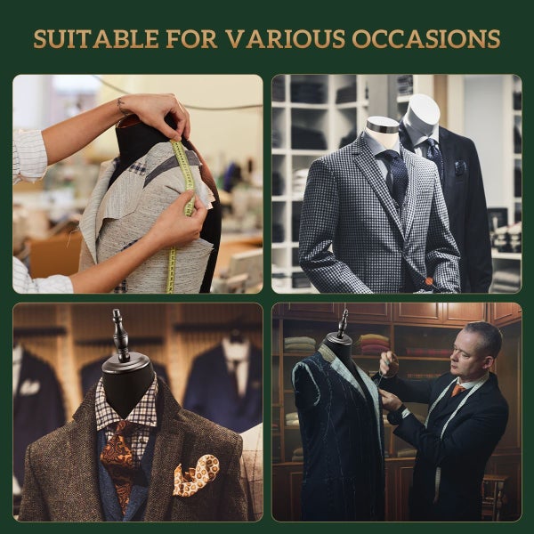 Male Mannequin Dress Form Torso Dressmakers Dummy Manikin Display Stand Tripod Carousel 10