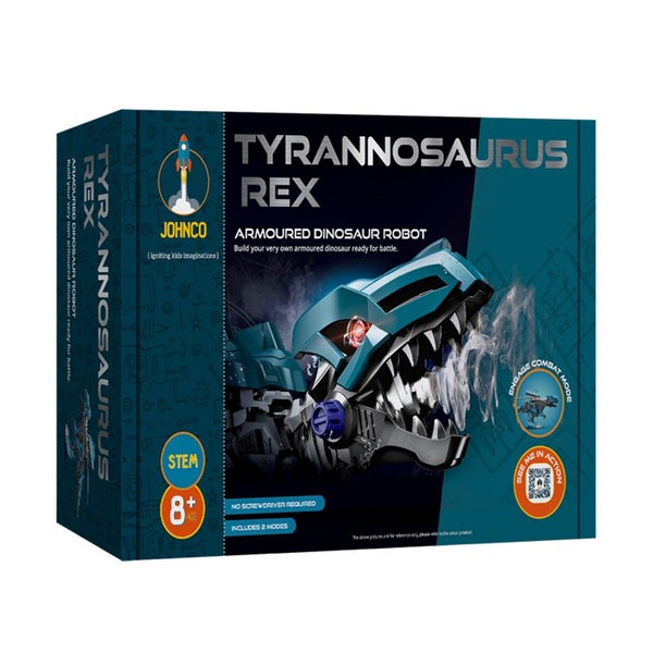 Johnco Tyrannosaurus Rex Armoured Dinosaur Robot STEM Building Toy Kit 8y+ Carousel 1