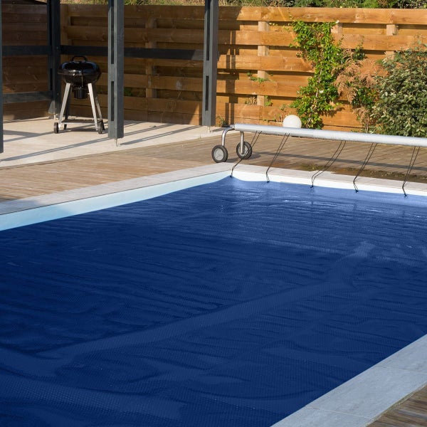 Swimming Pool Cover Bubble 500 Micron Solar Blanket 6.5mx3m Blue Black Carousel 12
