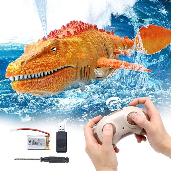 Kids Mosasaurus Diving Toys RC Boat Carousel 2