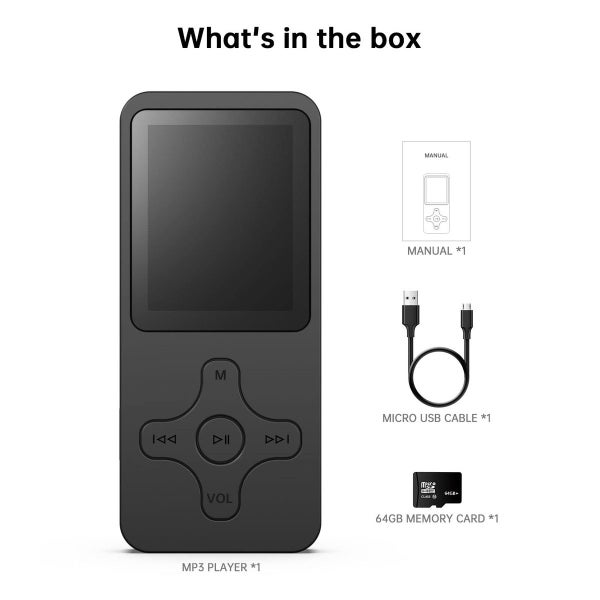 64GB Bluetooth MP3 Music Player HiFi Speaker FM Radio Recording Carousel 12