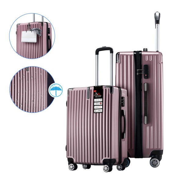 2PCS Luggage Suitcase Trolley Set Carousel 32