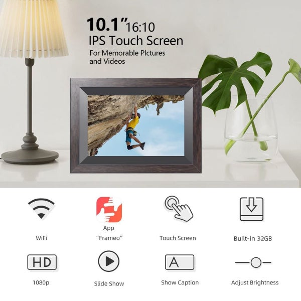10.1 Inch Smart WiFi Digital Photo Picture Frame Touch Screen Carousel 7