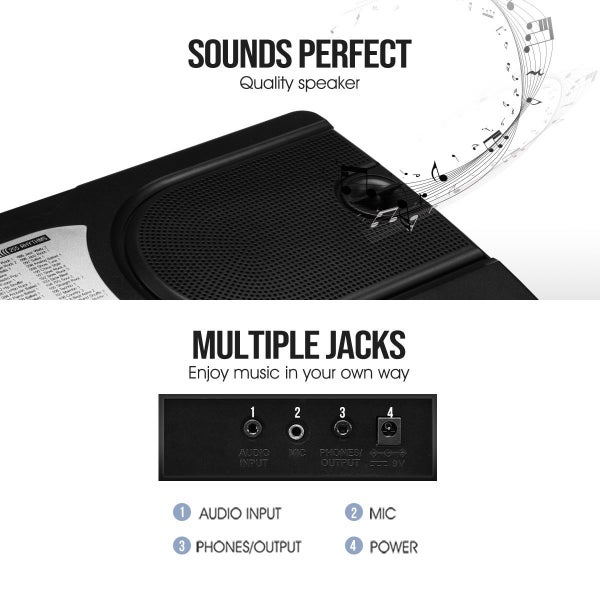 Electronic Keyboard Piano 61-Key Carousel 12
