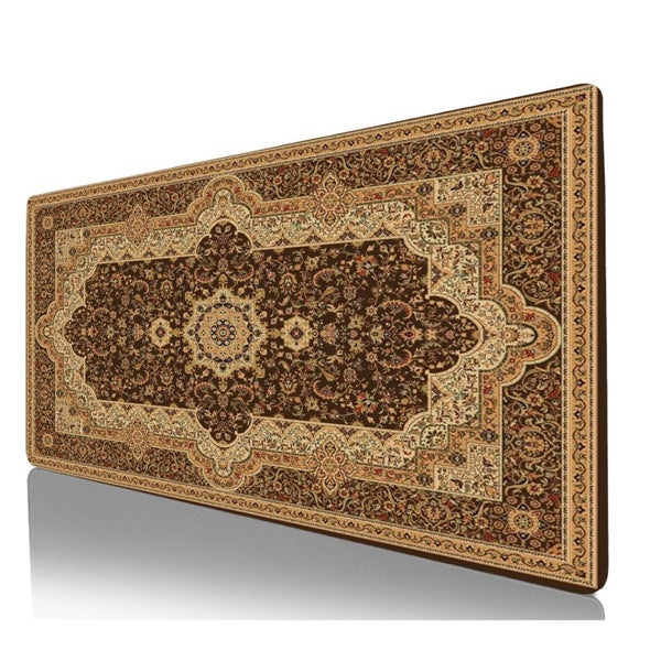 ANYMOB Mouse Pad Brown 400X800X3MM Persian Rug Mouse Full Desk Pad Mat Gaming... Carousel 2