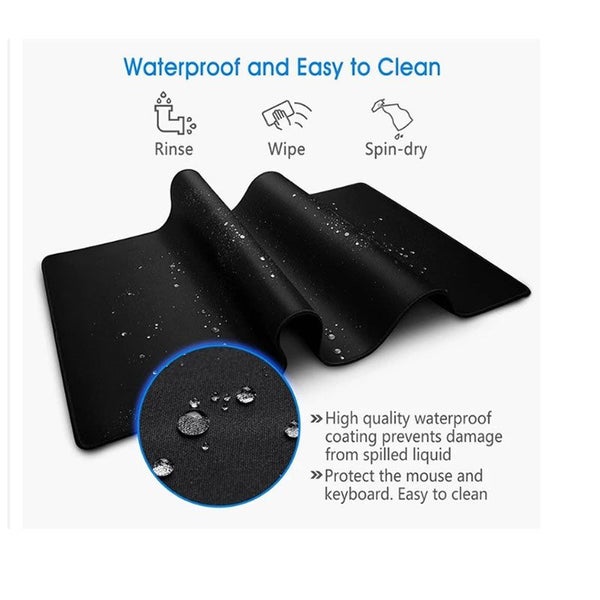 ANYMOB Mouse Pad Metal Black 1000X550X3MM Minimalist Desk Gaming Laptop Desk Pad Carousel 2