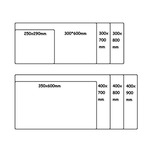 ANYMOB Mouse Pad Gray 1000X500X4MM Minimalist Desk Gaming Laptop Desk Pad Carousel 6