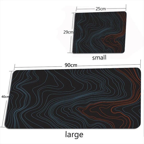 ANYMOB Mouse Pad Metal Black 1000X550X3MM Minimalist Desk Gaming Laptop Desk Pad Carousel 4