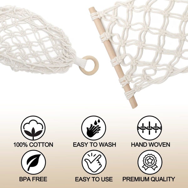 Hanging Fruit Hammock with Hooks, Hanging Fruit Basket Under the Kitchen Cabinet Carousel 2