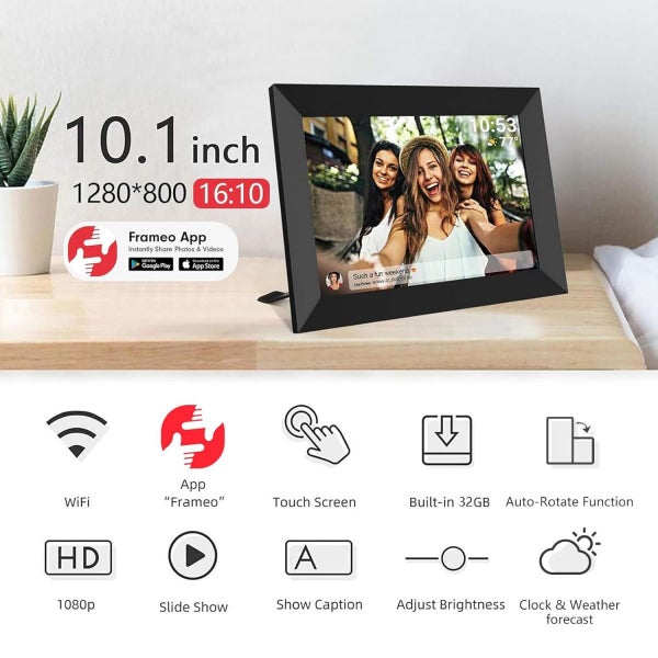 10.1 Inch Smart WiFi Digital Photo Frame IPS LCD Touch Screen Carousel 11