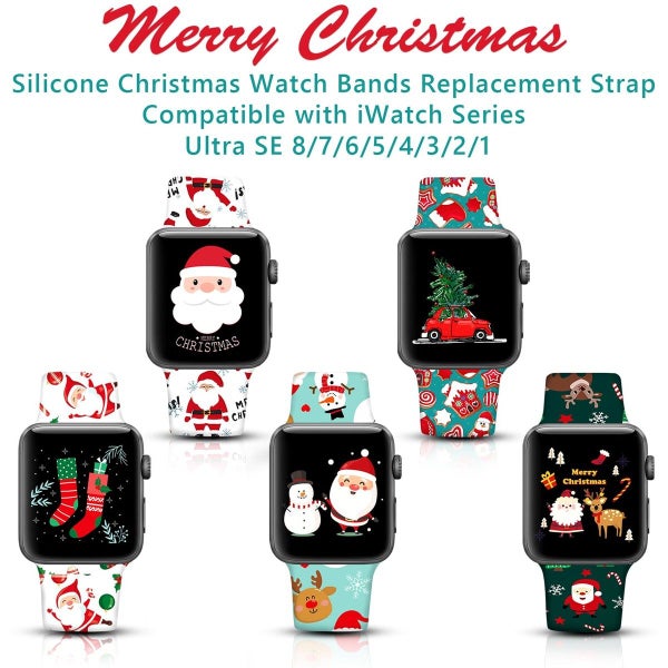 Christmas Grinch Apple Watch Band Sport Replacement Strap Band Carousel 6