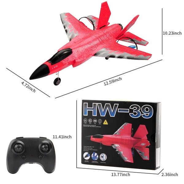 RC Airplane F-35 Jet Plane 2 CH Easy to Fly for Kids Beginners (Red) Carousel 15