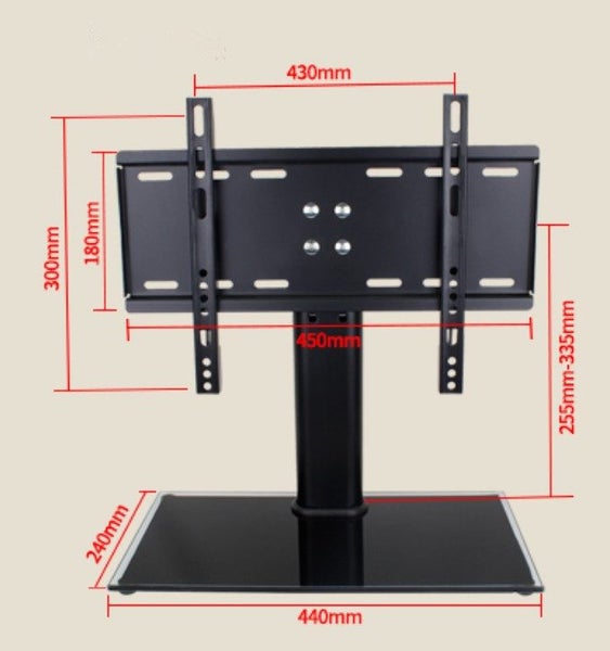 Universal Desktop TV Stand for 14" - 32" flat TV Carousel 1