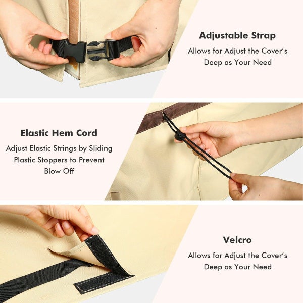 Square Waterproof Pool Spa Jacuzzi Cover Carousel 2