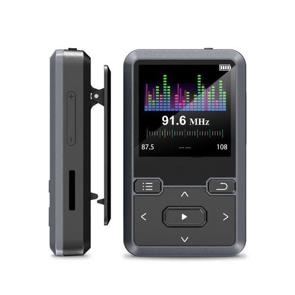 32GB Clip On MP3 Player with Bluetooth 5.0 (Black) Carousel 8